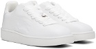 Burberry White Leather Box Sneakers
