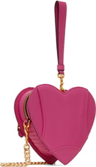 Moschino Pink Heart Biker Bag