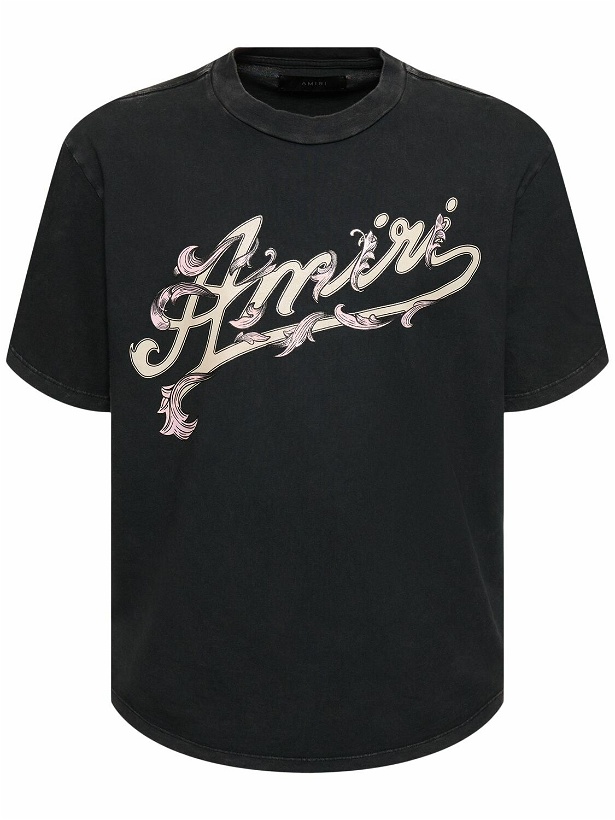 Photo: AMIRI Logo Cotton Jersey T-shirt