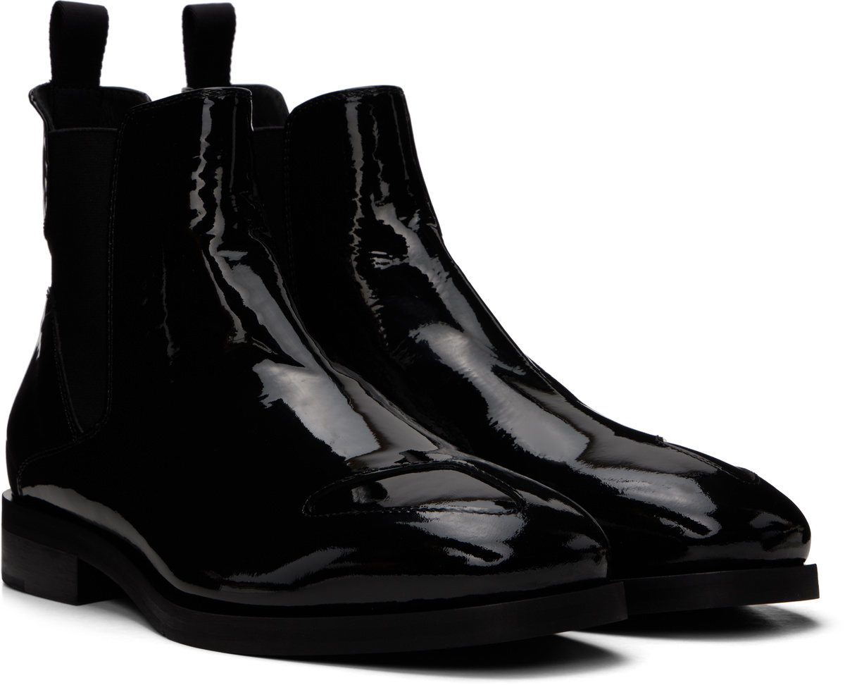 _J.L - A.L_ Black Perlin Chelsea Boots _J.L - A.L_ Black Perlin Chelsea Boots
