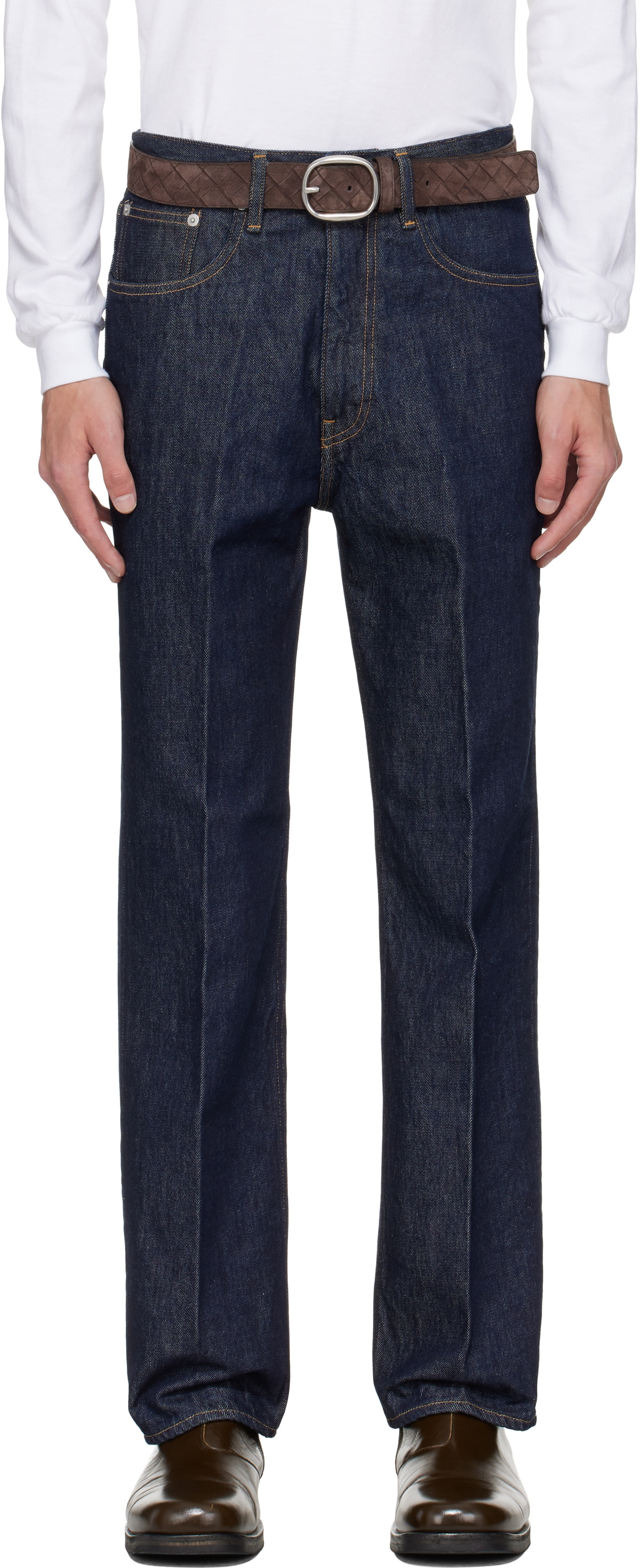 AURALEE Indigo Hard Twist 5P Jeans Auralee
