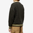 Patta Men's Loves You Cable Knit in Pirate Black