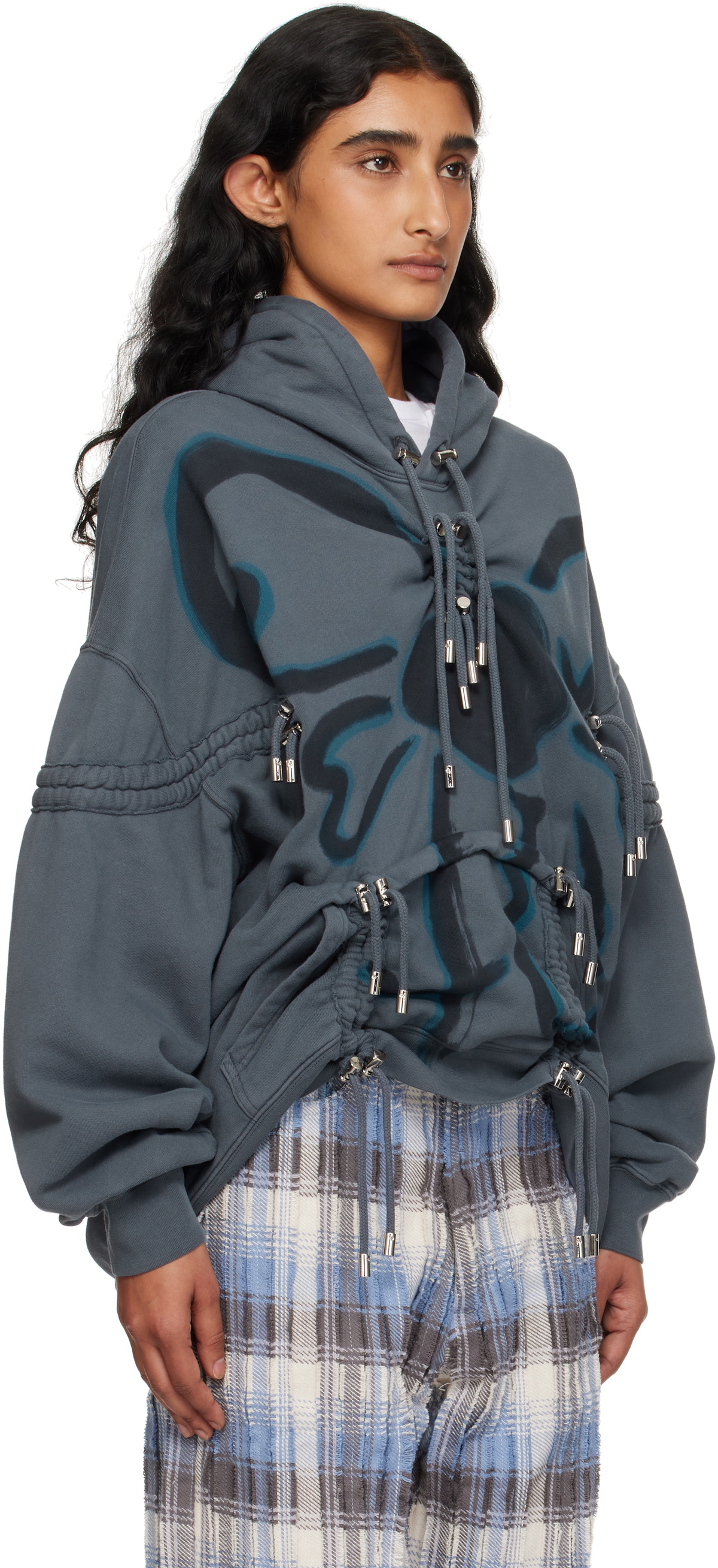 Collina Strada Gray Burst Hoodie