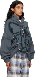 Collina Strada Gray Burst Hoodie