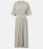 Toteme Jersey gathered midi dress