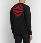 McQ Alexander McQueen - Flocked Printed Loopback Cotton-Jersey Sweatshirt - Black