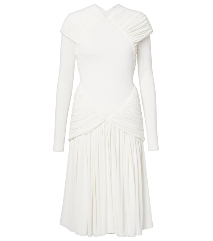 Photo: Ferragamo Ruched crêpe jersey midi dress