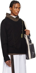 Kiko Kostadinov Brown & Black Inex Hoodie