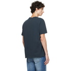 A.P.C. Navy Vintage-Effect T-shirt