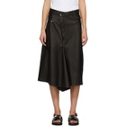Rika Studios Black Leather Skirt