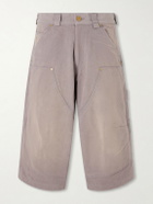 Willy Chavarria - Stocknot Double Knee Cotton Shorts - Gray