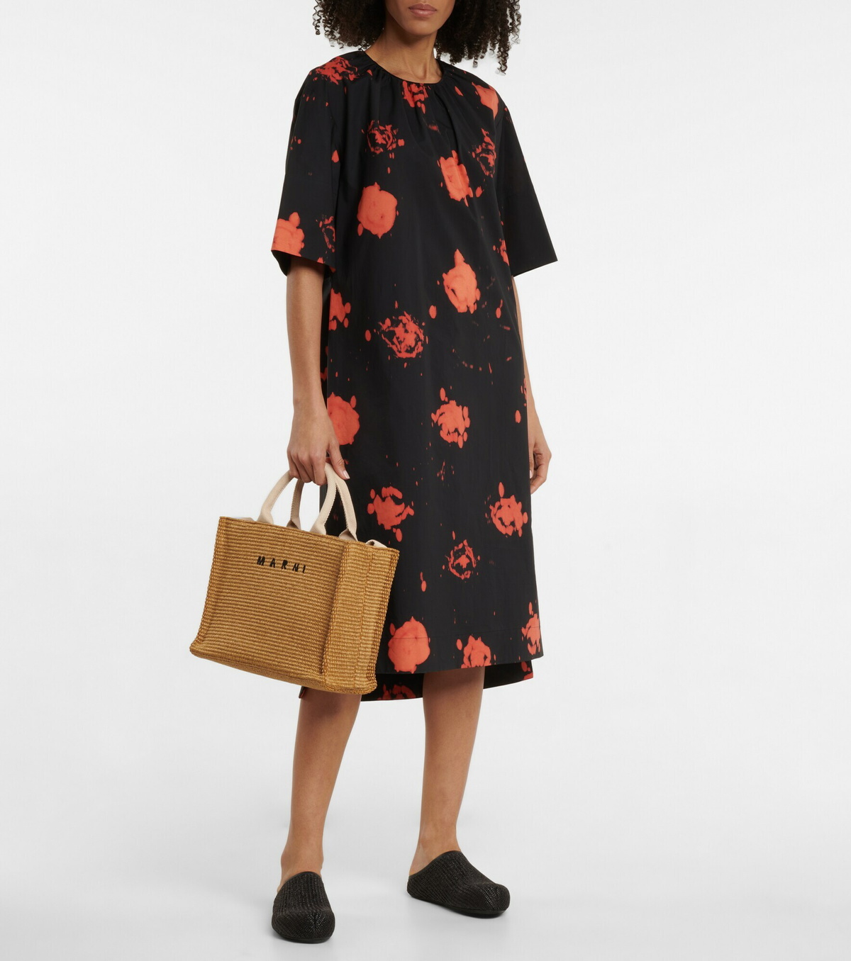 【MARNI】Raphia Sandals/追跡可能/全国送料無料 Marni - Sabot raffia slippers Marni