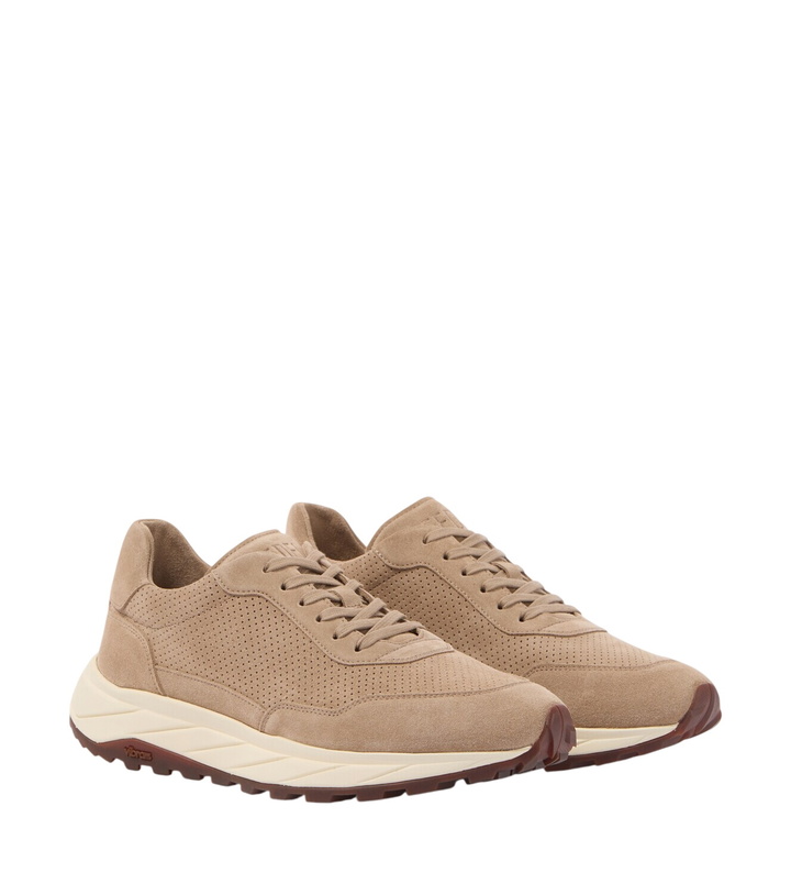 Photo: Fedeli Suede-trimmed sneakers