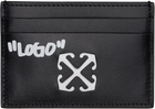Off-White Black Jitney Quote Card Holder