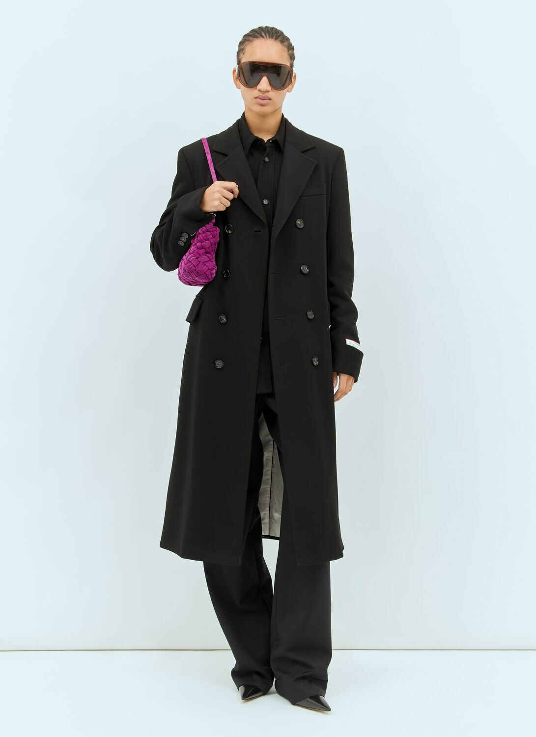 Bottega Veneta Matt Fluid Viscose Jersey Coat