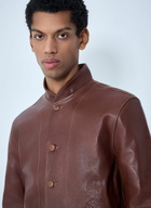 Levi's Leather Button-Up Jacket