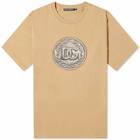 Dolce & Gabbana Men's Ancient Coin Print T-Shirt in Dark Sand