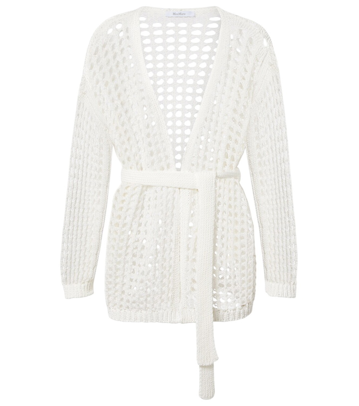 Photo: Max Mara Gelo open-knit cotton wrap cardigan