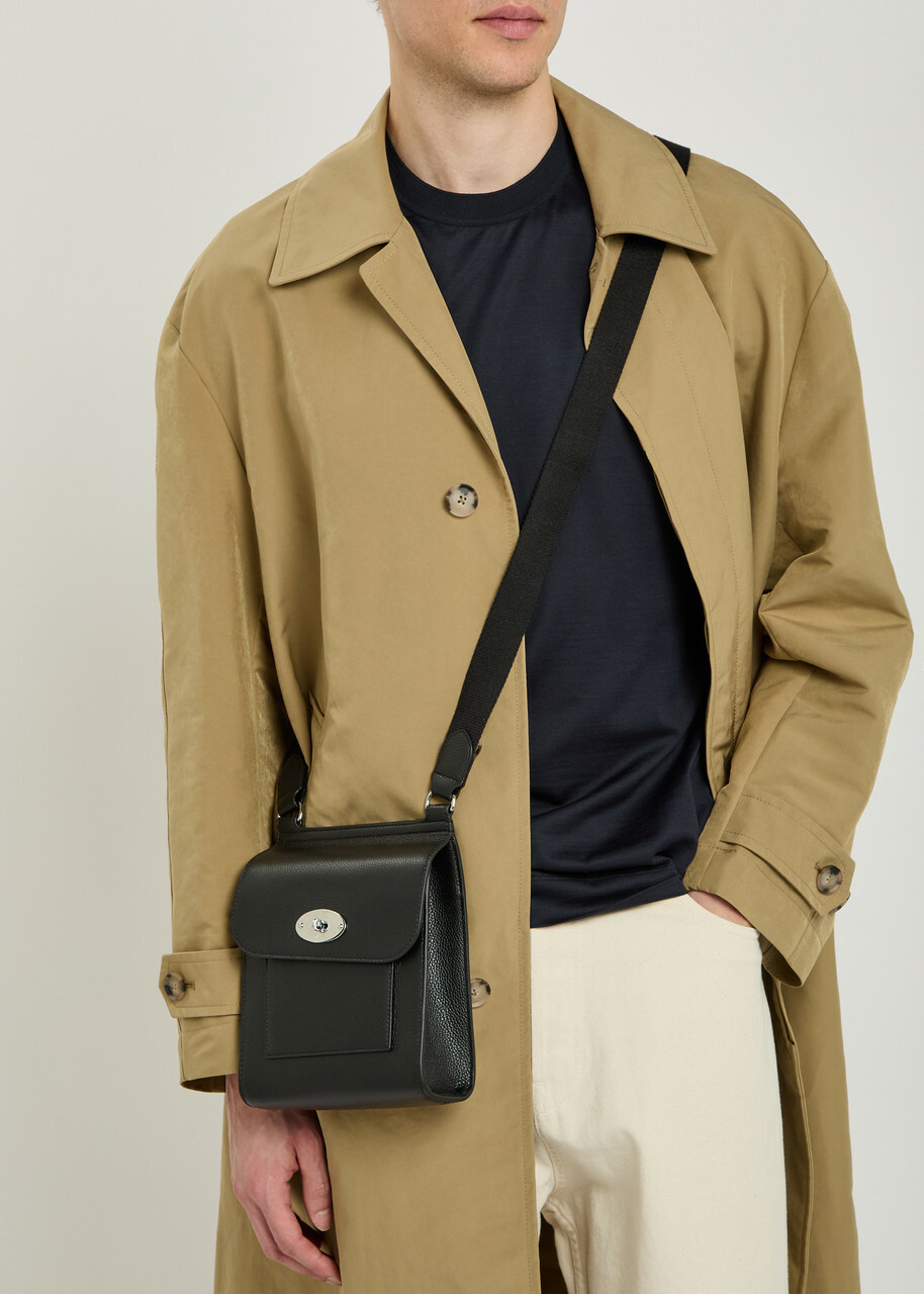 Mulberry Antony Small Grained Leather Cross-body bag - Black - One Size