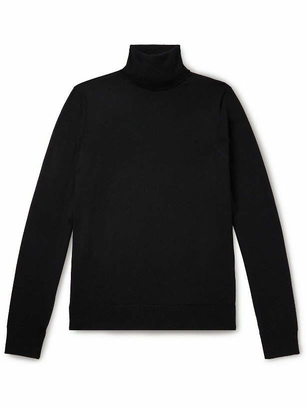 Photo: Purdey - Slim-Fit Cashmere Rollneck Sweater - Black