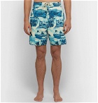 RRL - Long-Length Printed Swim Shorts - Blue