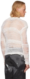 HELIOT EMIL Off-White Symbiotical Sweater