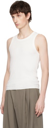 Seventh White Base Rib Tank Top