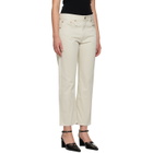 R13 Beige Romeo Jeans