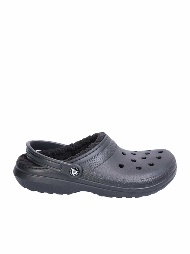 Photo: Crocs Classic Lined Clog Sandals In Black