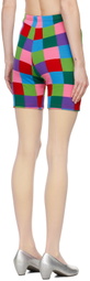 Comme des Garçons Multicolor Intarsia Shorts