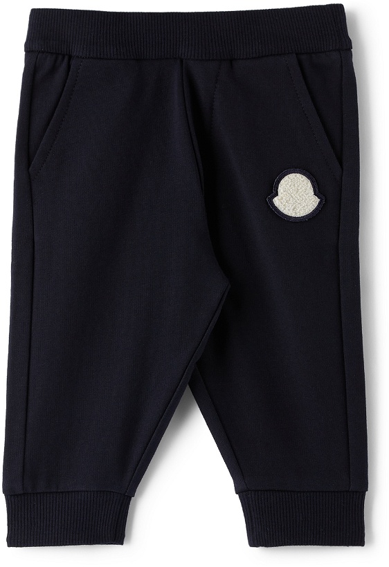 Photo: Moncler Enfant Baby Navy French Terry Lounge Pants