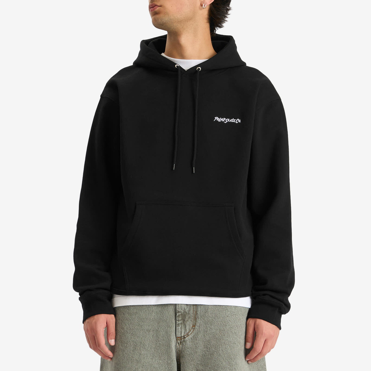 Polar Skate Co. Men's Surf Logo Hoodie in Black