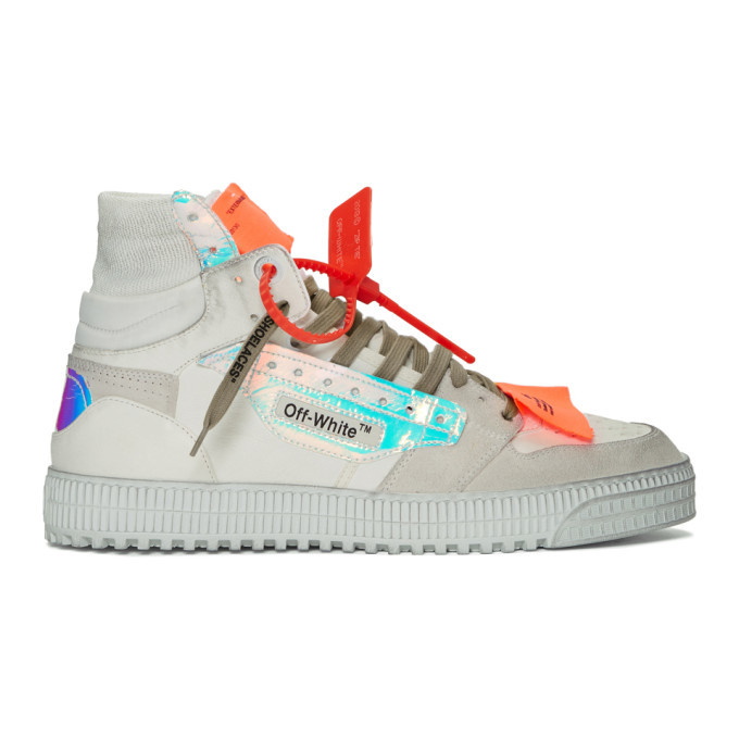 Photo: Off-White White Iridescent Off-Court 3.0 Sneakers