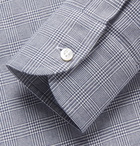 Loro Piana - Slim-Fit Prince of Wales Checked Brushed-Cotton Shirt - Blue