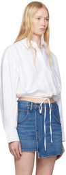alexanderwang.t White Cotton Oxford Wrap Shirt