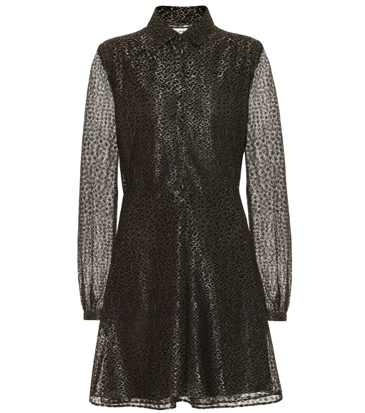 knee length dresses for ladies Yves Saint Laurent Metallic Draped Gown