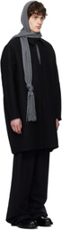 AARON ESH Black Keyhole Coat