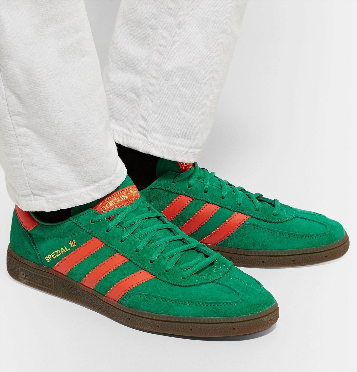 adidas Gazelle Brand-patch Suede Low-top Trainers in Green | Lyst
