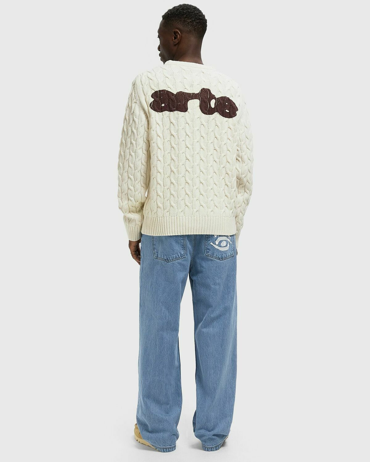 Arte Antwerp Arte Knit Sweater Beige Mens Pullover