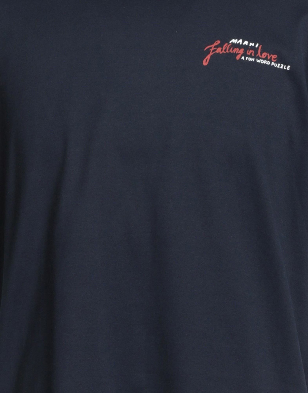 Marni Mens T-shirt Midnight in Blue