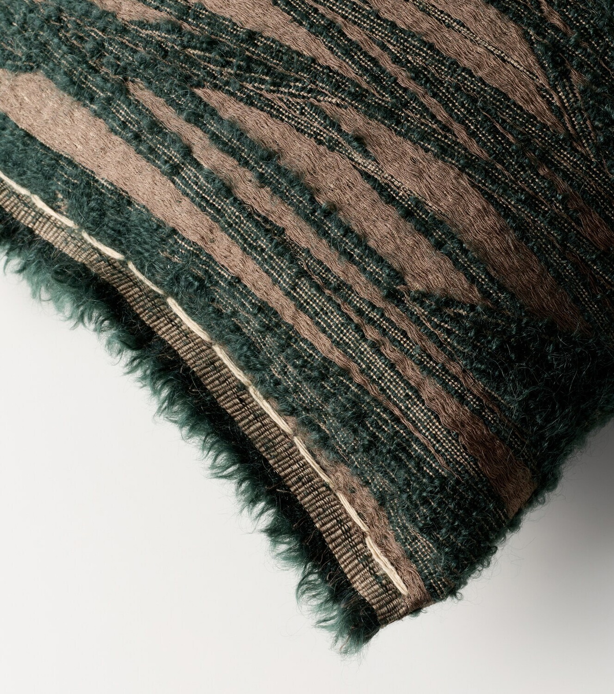 The House of Lyria Abibo mohair, cotton, and wool-blend cushion