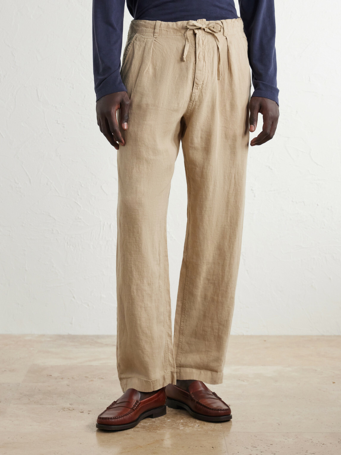 Polo Ralph Lauren - Straight-Leg Pleated Linen Trousers - Neutrals