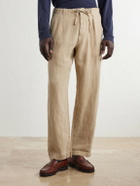 Polo Ralph Lauren - Straight-Leg Pleated Linen Trousers - Neutrals