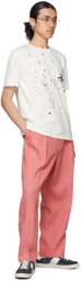 Paul Smith Pink Linen Pleated Trousers