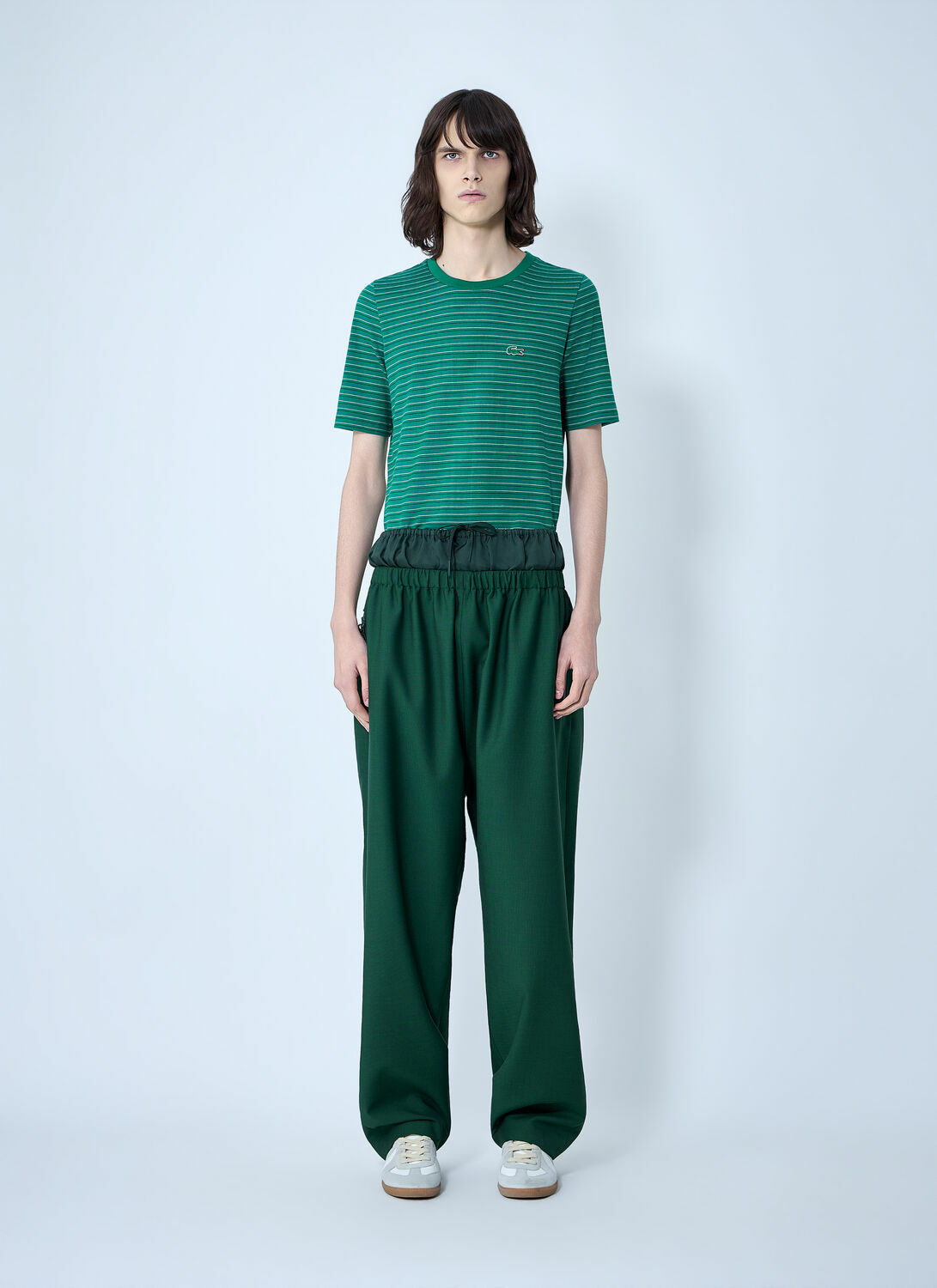 Lacoste Striped Cotton Jersey T-Shirt
