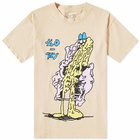 Lo-Fi Men's Frontal Lobe T-Shirt in Beige