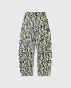 ROTATE Birger Christensen PRINTED TWILL CARGO PANTS black/white Womens Casual Pant