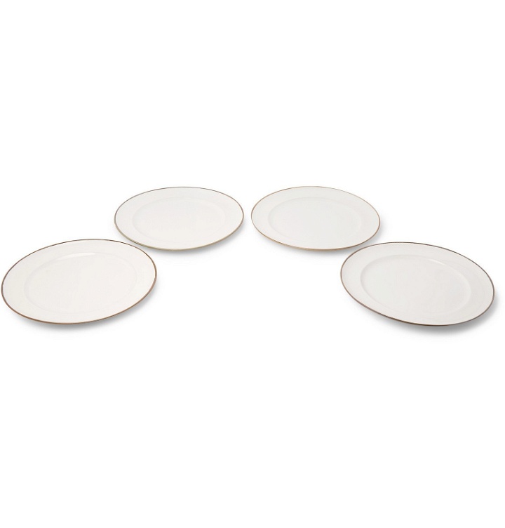 Photo: Soho Home - Sola Set of Four Stoneware Dinner Plates - White