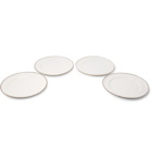 Soho Home - Sola Set of Four Stoneware Dinner Plates - White