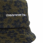 thisisneverthat Men's Floral Fleece Bucket Hat in Olive